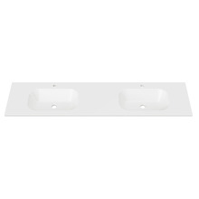 Stadium Slim Countertop with Double Integrated Basin